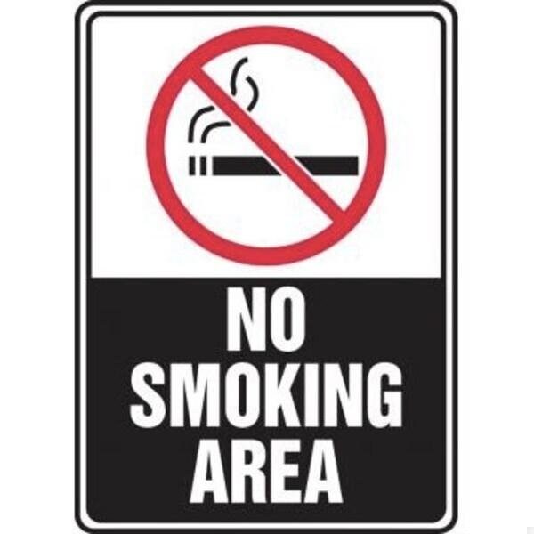 Accuform Safety Sign GRAPHIC NO SMOKING MSMK547VS MSMK547VS - main